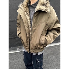 设计感小众解构毛领夹克棉服男女冬季新款保暖棉衣外套高级感棉袄，男装夹克，四季星座505