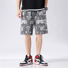 A003-HK7018-P45夏装新款时尚灰迷彩时尚男士短裤无影墙，男装休闲裤，电商A003