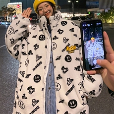 清仓万米面料补货羊羔毛绒外套夹克棉袄棉服棉衣男连帽P80立领P70，男装夹克，星座207