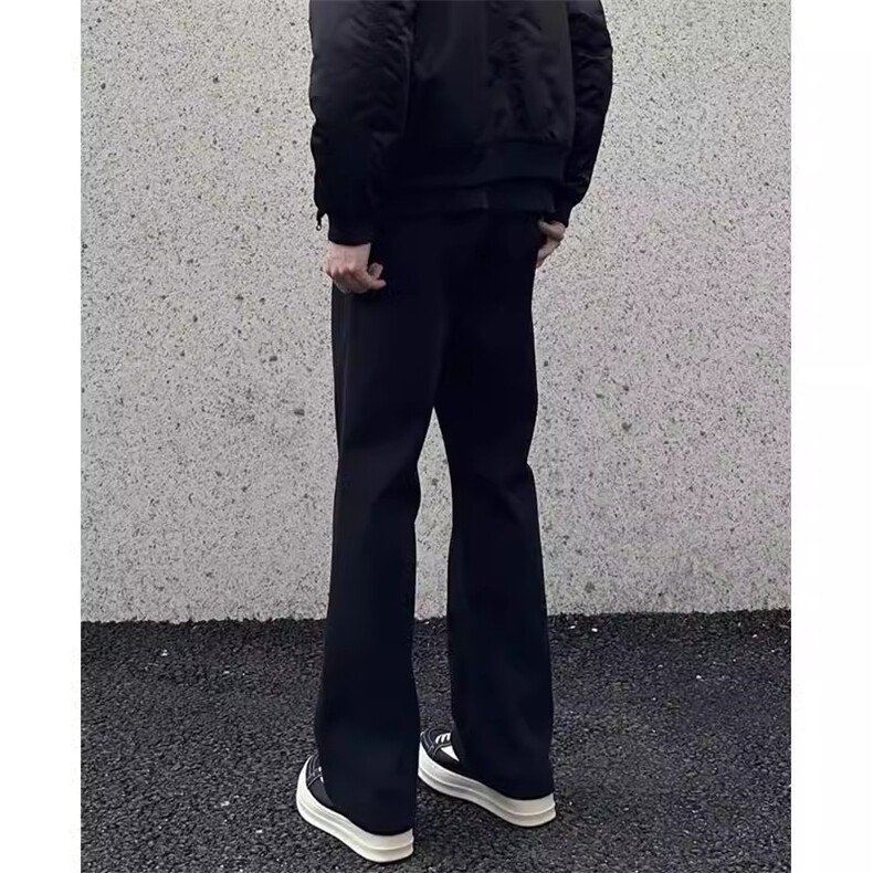 1506/QA210/P43秋冬直筒高级休闲西装裤情侣黑色垂感西裤男,男装西服套装,星座1506