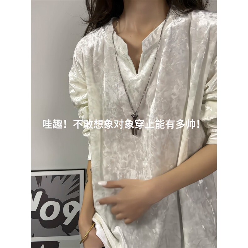 XZ809A/CX609/特P24/控48高级感钻石绒V领长袖T恤卫衣,男装T恤,星座809A(原222-1)