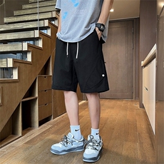 19910-特P35纯棉工装短裤男轻薄美式休闲运动五分裤男生短裤，男装休闲裤，电商D310B