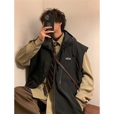 特P60秋冬动款棉衣冲锋衣连帽马甲男拉链外套加厚夹克MJM271，男装夹克，电商B370
