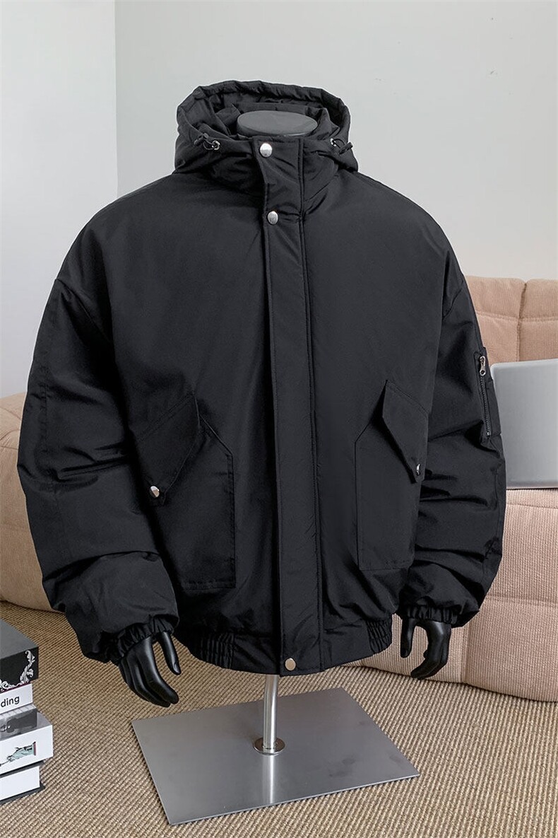 堆堆袖棉衣男冬季新款港风休闲连帽棉服学生面包服MF9006-P95,男装棉衣,星座214-3