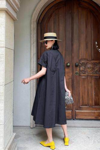 现货，设计款开衫连衣裙MLXL，女装连衣裙，弗气