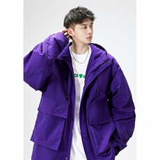 春季新款现货三防户外夹克男连帽冲锋衣外套DSA157B-J93-P60，男装夹克，电商A157B
