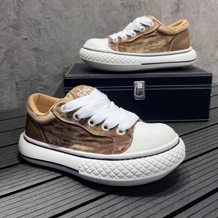 帆布鞋男透气夏季新款休闲板鞋潮鞋男，男鞋帆布鞋，星座1407-6