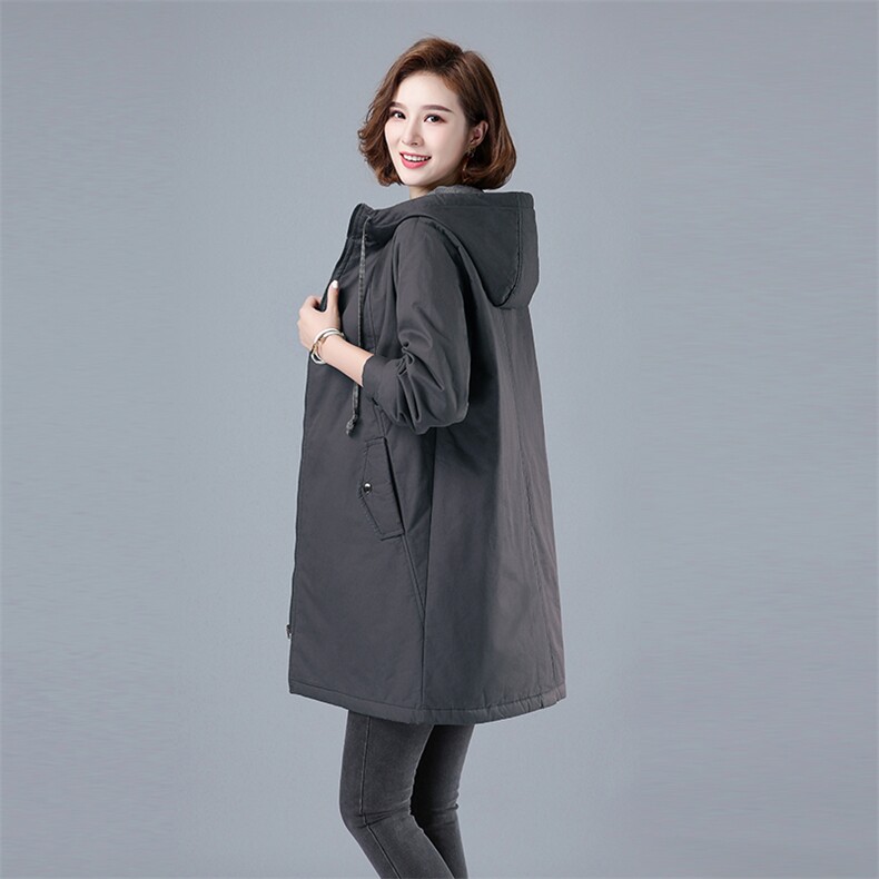 中年款加厚通勤常规长袖棉纯色96%及以上自主图6694-1，女装棉衣/棉服，秋牧寒烟
