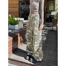 秋季350g重磅水洗多口袋痞帅迷彩大码工装裤男K24085-特P45控88，男装休闲裤，电商A001-1