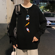 M67165-P45加绒款-P65圆领毛衣男大码针织衫男毛线衣线衫，男装针织衫/毛衣，电商A040
