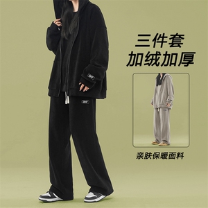 休闲运动套装新款加绒加厚三件套SJT861-特批176加绒特批206图片