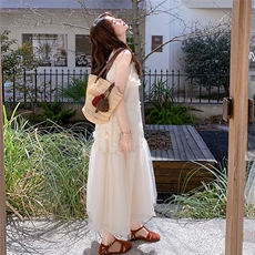 新品现货蕾丝网纱绣花连衣裙A2522-P148-K225，女装连衣裙，2C261