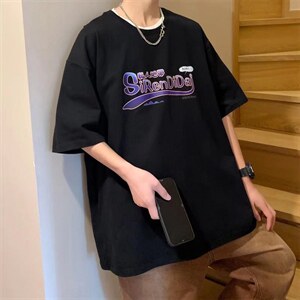 男圆领T恤宽松短袖T502P30图片