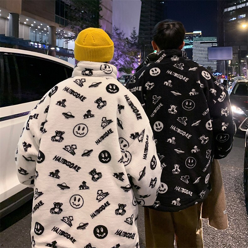 清仓万米面料补货羊羔毛绒外套夹克棉袄棉服棉衣男连帽P80立领P70,男装夹克,星座207