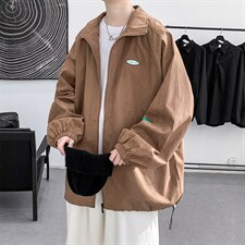 假两件外套男生夹克休闲潮牌ins春秋款男装22113-P70控108，男装夹克，星座717