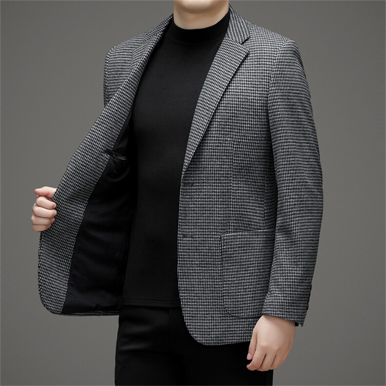 秋冬时尚新款男士商务休闲西服韩版西装修身单西外套QS3255-P165,男装西服,星座1105-3