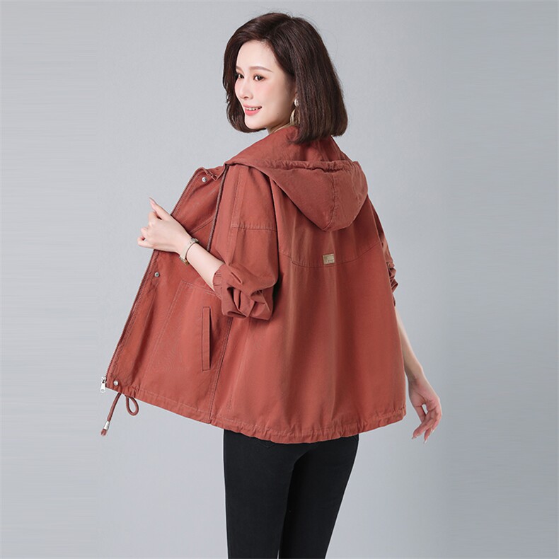 2023春款新品风衣外套-761款棉，女装风衣，秋牧寒烟