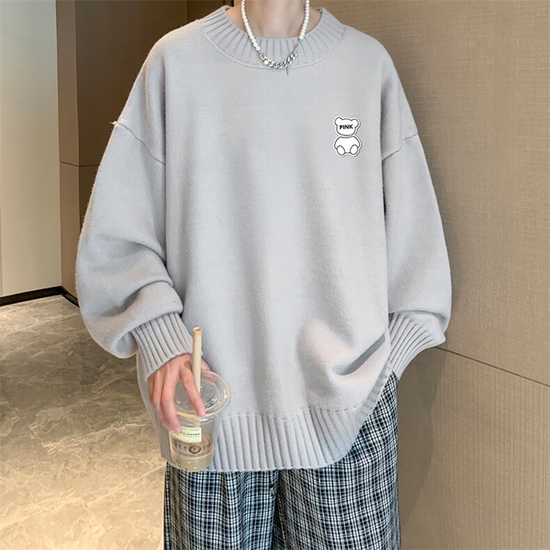 半高领毛衣男士大码针织衫男毛线衣男M18292-P45加绒款-P65,男装针织衫/毛衣,电商A040