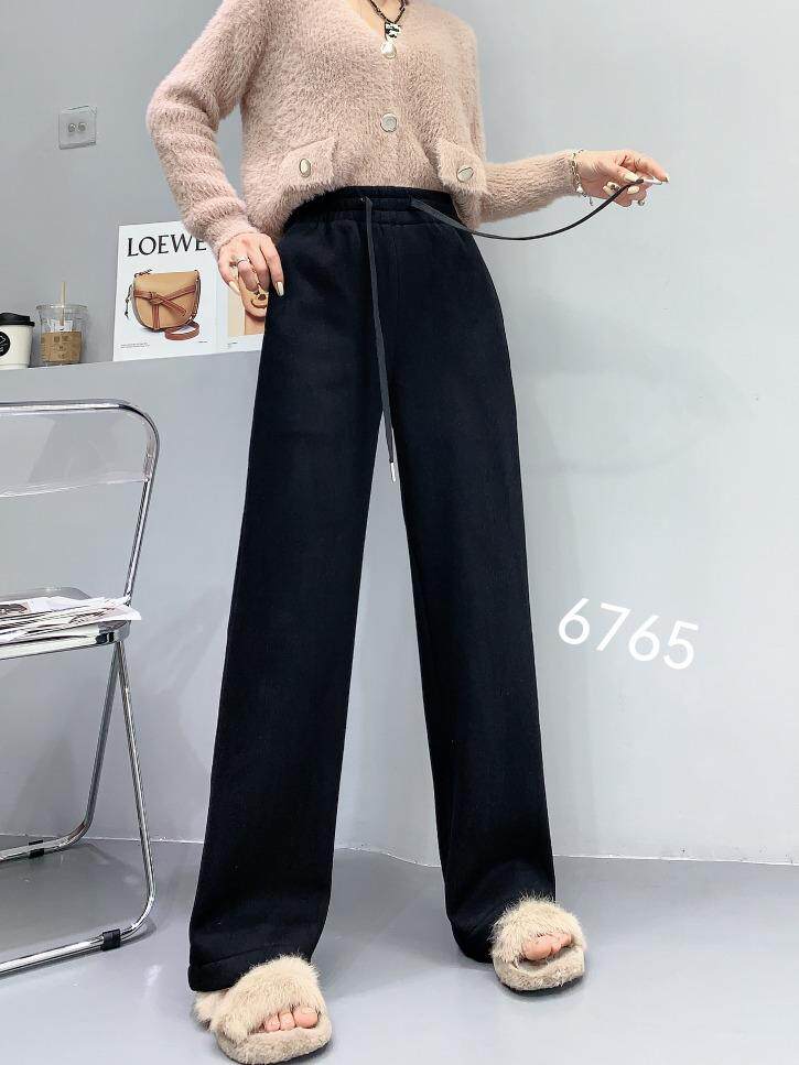 羊毛呢加绒阔腿裤，其它，帝瀛 DY