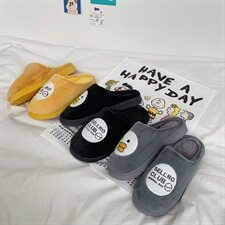 秋冬新款情侣卡通棉拖鞋韩版加绒加厚居家室内男女潮鞋TX32-P16，男鞋拖鞋，星座1501