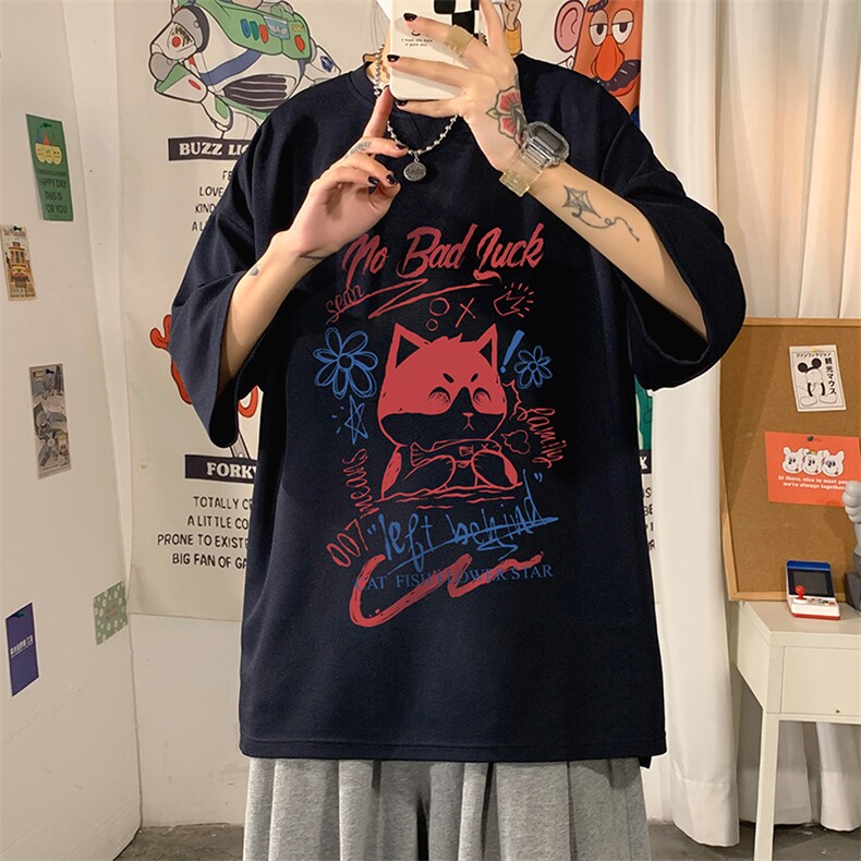 Q11226-P30春夏季七分袖t恤男大码五分袖男短袖中袖,男装T恤,电商A040