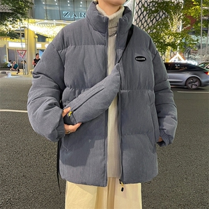 2023男冬季新款灯芯绒保暖棉衣防风宽松加厚大码棉服外套BYM09P85图片