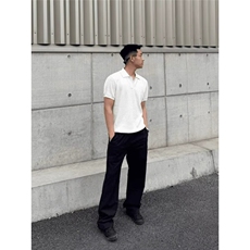 肌理感翻领冰丝Polo衫高级感针织纹理短袖夏季半袖纯色休闲男ins，男装衬衫，星座506A