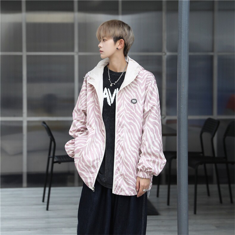 外套男春秋季ins港风潮牌两面穿衣服韩版潮流百搭夹克JK3204-p65,男装夹克,星座1008
