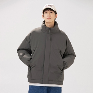 现货美式高街休闲夹克冬季立领纯色三防户外工装加厚棉服外套图片