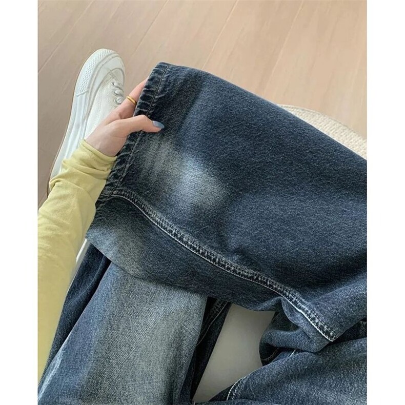 有货。阔腿牛仔裤新款嘻哈ins潮流拖地牛仔裤潮RK3386-P47,男装牛仔裤,星座412-3