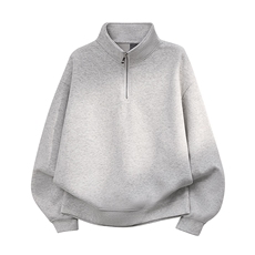 春季！400克足全棉复合潮牌polo领圆领拉链卫衣外套RH142-P45，女装短外套，星座610B-1