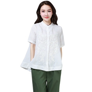 纯苎麻纯亚麻上衣文艺大码女装(A1-A56)图片