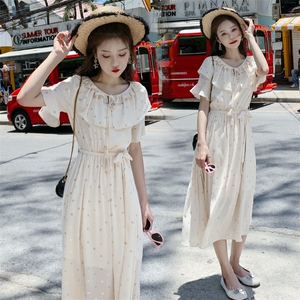 十一少女lii 3.15新品”春风吹“挂脖气质俏皮碎花长裙连衣裙图片