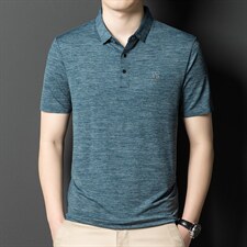 夏季新款男士翻领短袖t恤中年有领男装上衣服休闲POLO衫，男装T恤，电商B212（原钱塘6029）