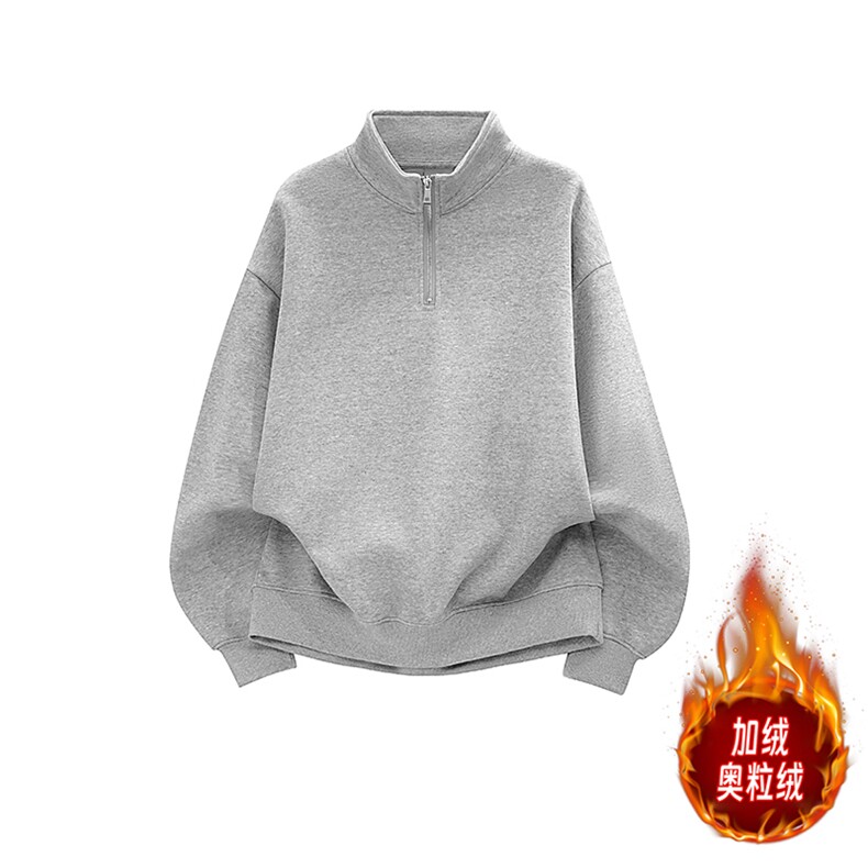 圆领品质加绒奥粒绒重磅boxy500克短宽套头男 RH5320JR-P52图片