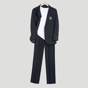 套装2025秋新款休闲西装男学院风制服男西服三件套班服W6659-P108图片