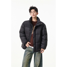 90%绒新标有报告立领撞色韩版宽松羽绒服外套Y988/P350现货，男装羽绒服，星座202