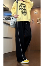 辑明线重磅弯刀卫裤男秋季新款2025垂感休闲裤子-A1991TP45控88，男装休闲裤，电商B241