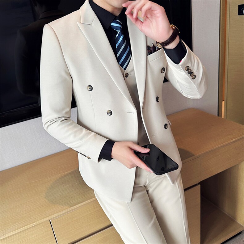 2024潮款双排扣时尚潮流新款男士休闲西服2206-P225,男装西服,星座311B