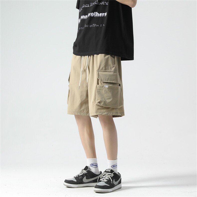 美式高街多口袋短裤工装裤男款夏季宽松直筒休闲五分裤K6874-P26,男装休闲裤,星座512-3