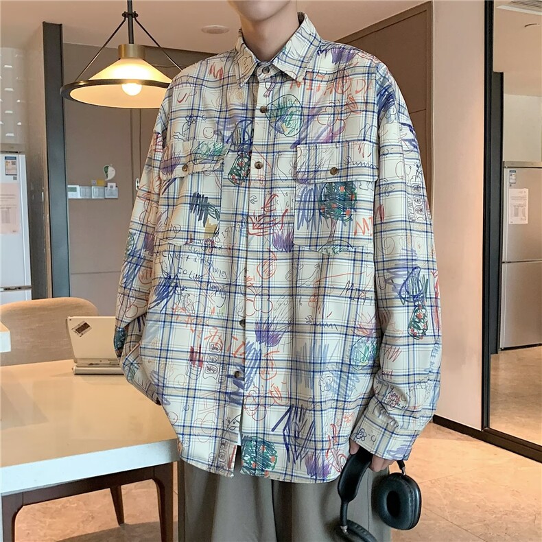男秋季新款长袖衬衫外套 RC87 P38图片