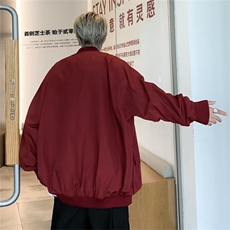 港风飞行员夹克男秋潮牌刺绣高街不规则排扣设计QJ21P55，男装夹克，星座1116-2