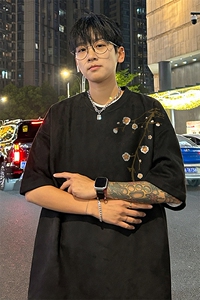 量大优  供视频  重磅麂皮绒短袖T恤男 JPDX216-特P19图片