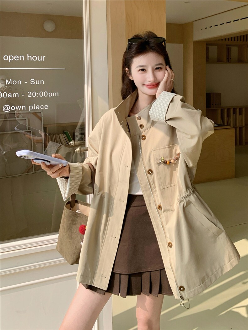 【现货现货】2026春季新款休闲风衣外套B101-2682-P175-K288现货，女装风衣，浙宝101