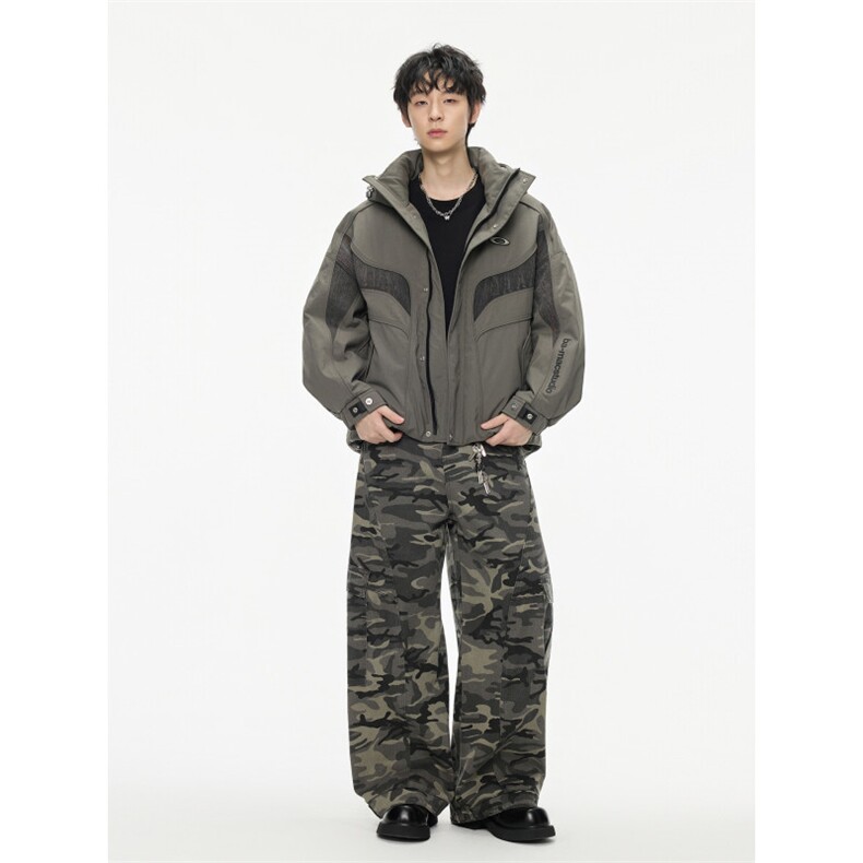 2025年冬季新款重工派克连帽羽绒服男潮牌百搭保暖羽绒服外套,男装羽绒服,电商A234