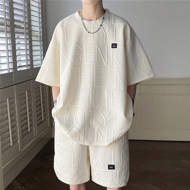 平铺短袖T袖男DT8778P35短裤男DK8779P40大码休闲套装TZ8780P75控,男装休闲套装,星座227-7