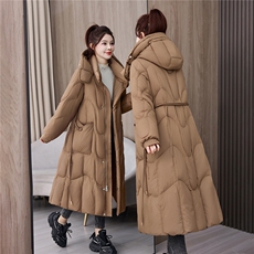 现货2025年冬季保暖白鸭绒厚款长款，女装羽绒服，琦鑫阁（原依鑫阁）