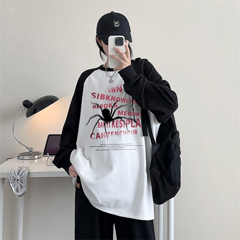 德绒打底DY5306-TP30控价48冬季印花宽松上衣男女时尚圆领卫衣,男装卫衣,电商A102-1