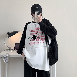 德绒打底DY5306-TP30 控价48 冬季印花宽松上衣男女时尚圆领卫衣图片