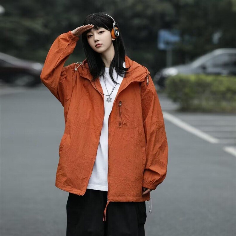 防晒衣男款2026新款夏季透气皮肤衣连帽情侣防晒服外套W6558-P43，男装防晒衣，星座412-2